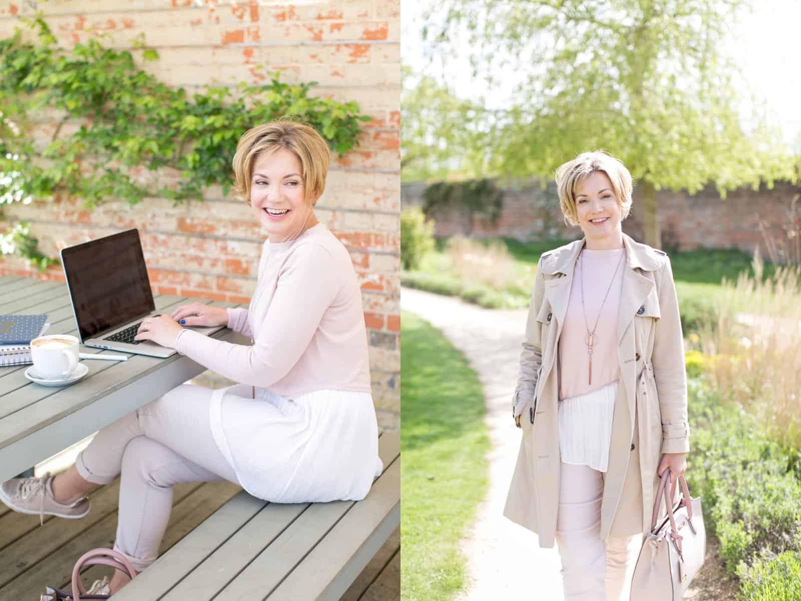 Kelly Chandler on lap top