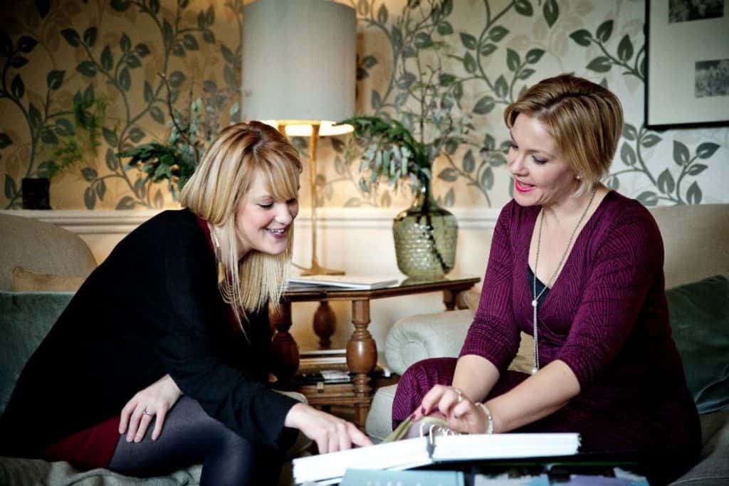 Kelly Chandler meeting prospective bride client