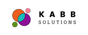 KABB Solutions logo with colourful overlapping circles and text.