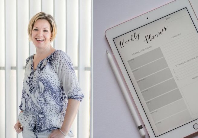 Kelly Chandler and weekly planner | Kelly Chandler Consulting