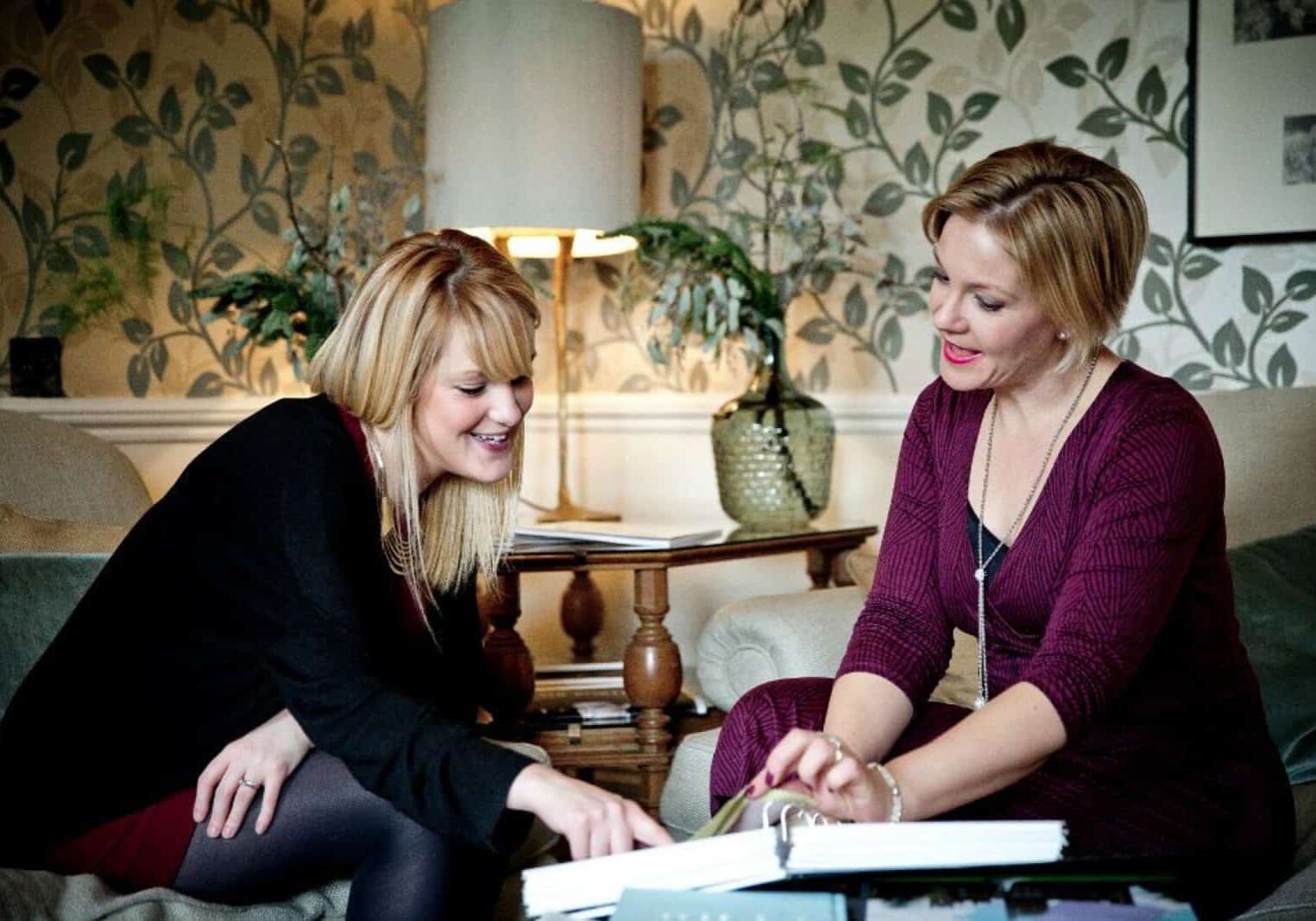 Kelly Chandler meeting prospective bride client